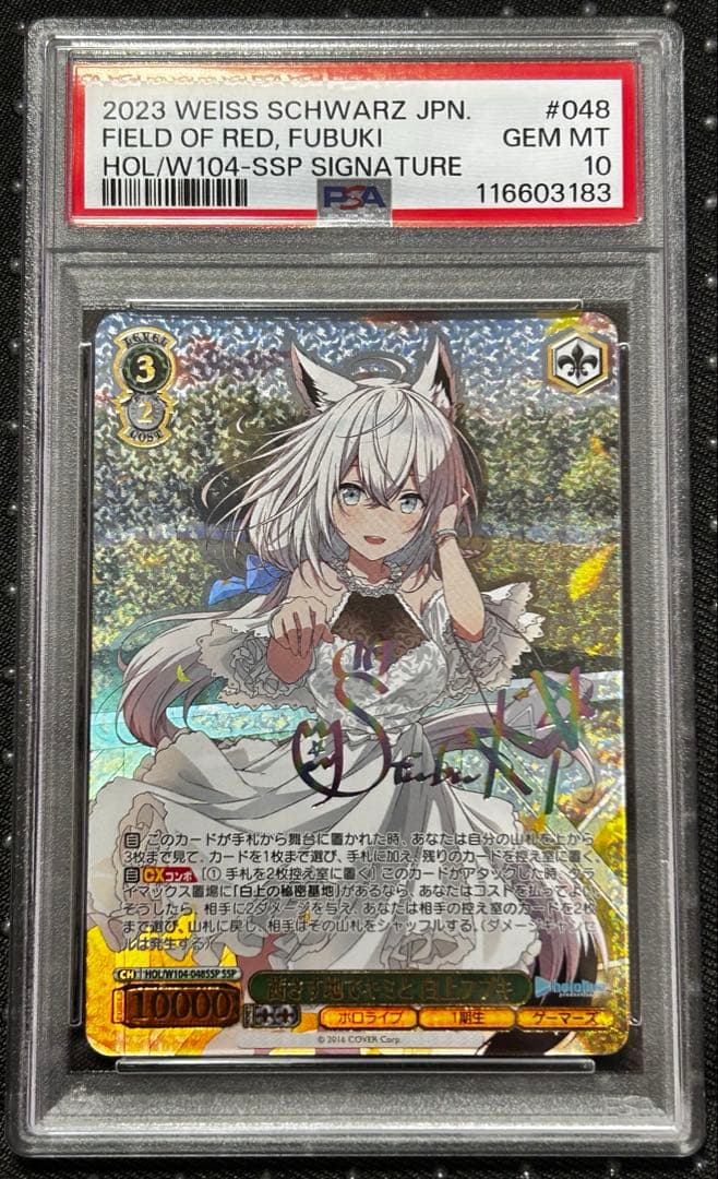 茜さす地でキミと 白上フブキ ssp psa10