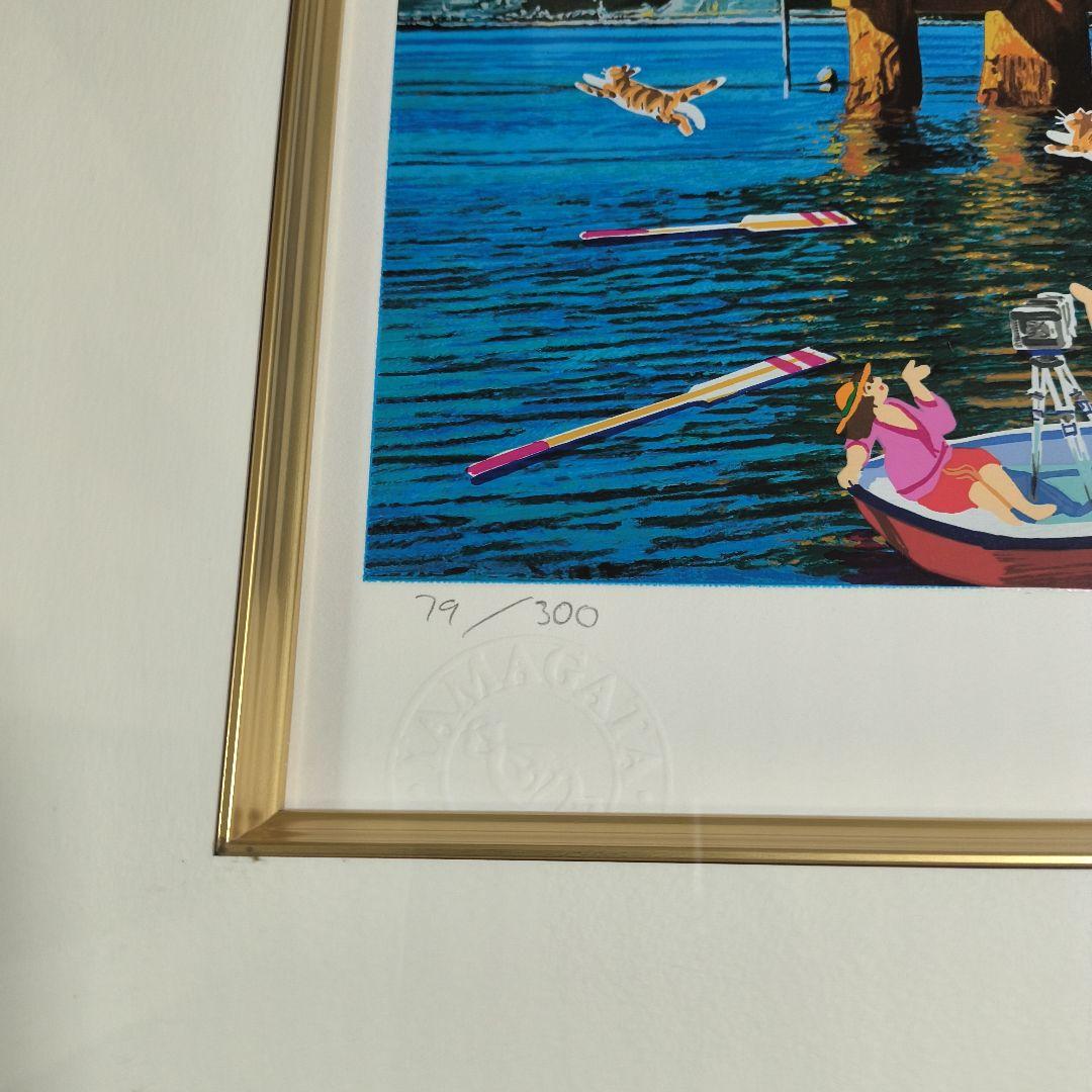 HIRO YAMAGATA 　シルクスクリーン厳島神社鳥居 日本のエッセンス宮島