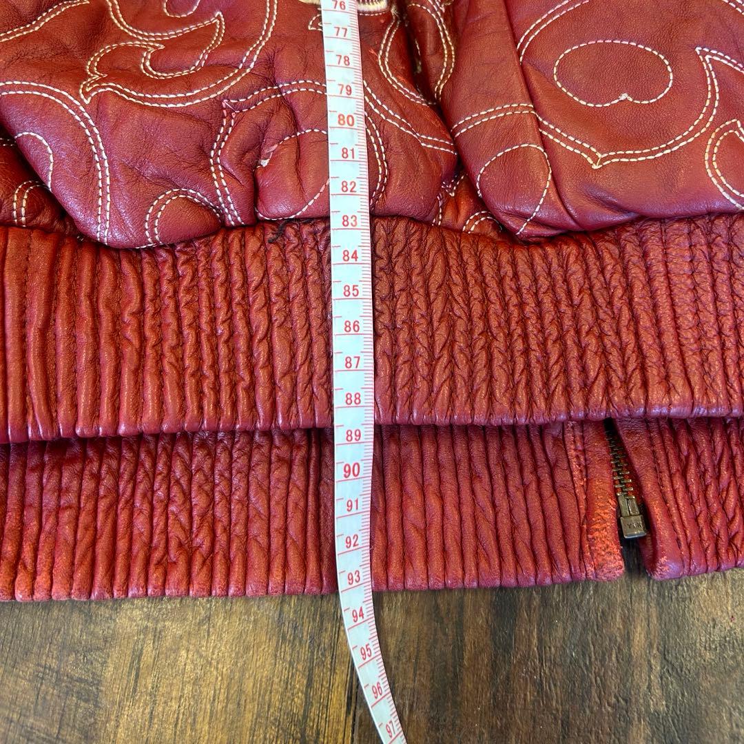 gino green global 00sレザージャケット