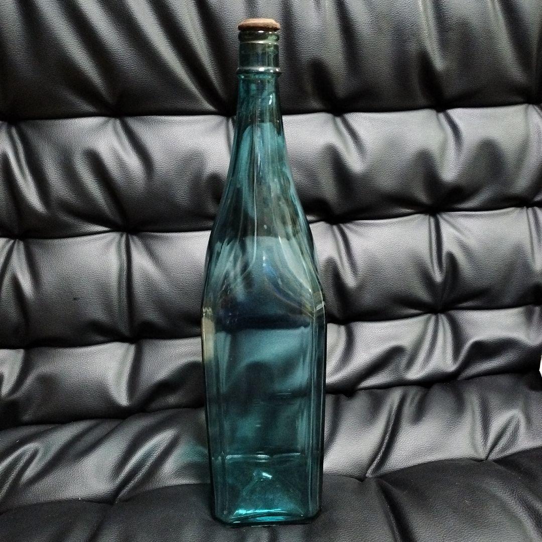 一升瓶 角瓶 金光會社 エンボス 骨董 アンティーク