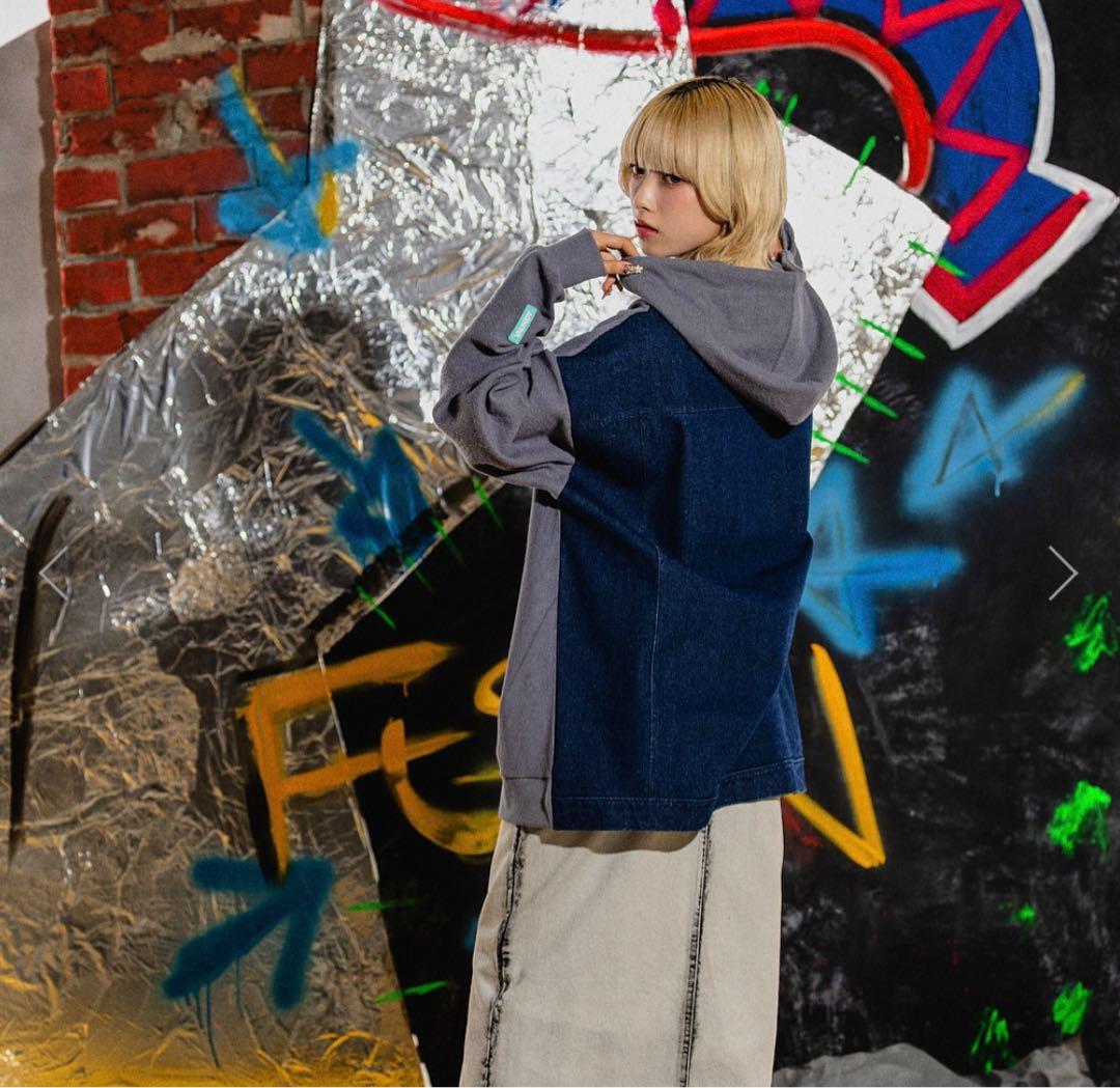 完売新品未開封バウンディvaundyツアーグッズFUSIONデニムパーカーM