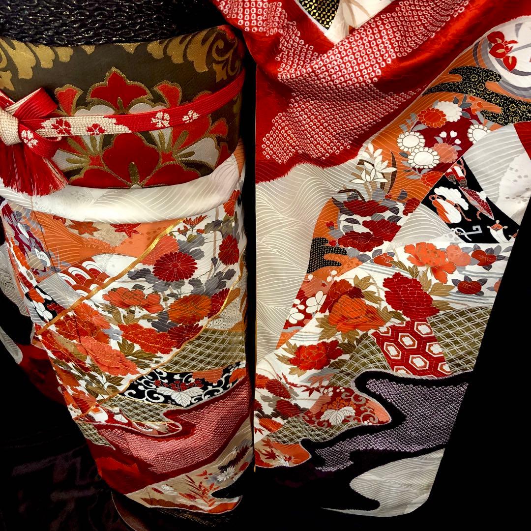 振袖フルセット■絞り■千總■最高峰京友禅■名門川島織物■振袖一式