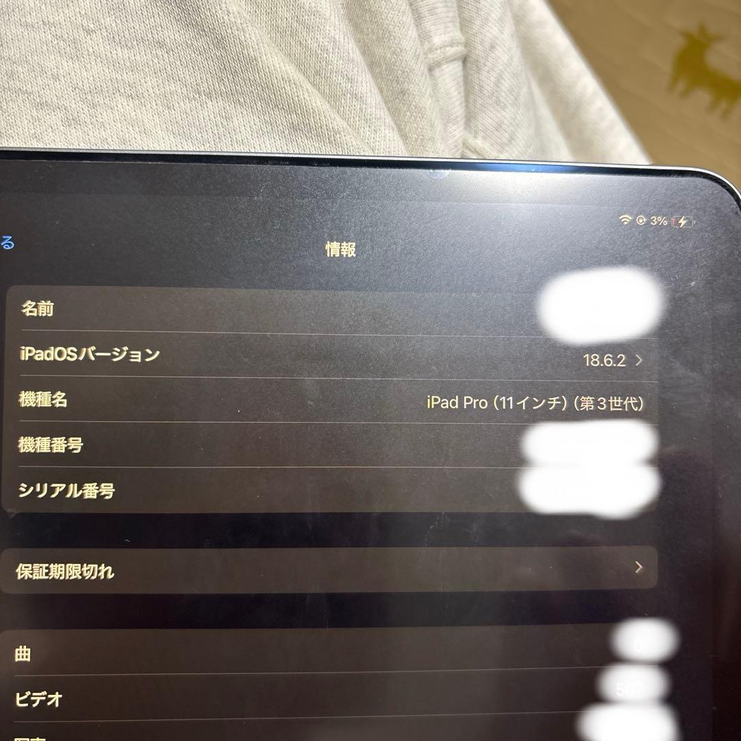 は*ず様 iPad Pro 11インチ 第3世代 512GB Wi-Fi 動作良