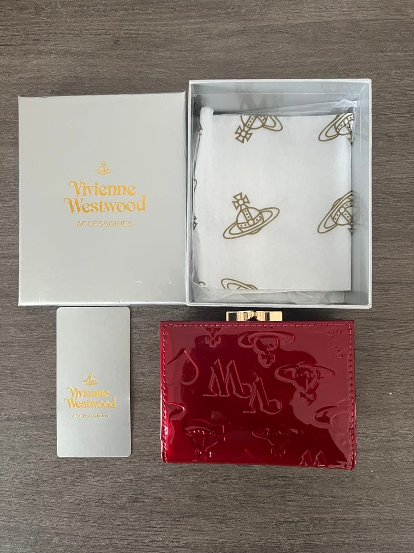 Vivienne Westwood 赤 三つ折り財布 h5