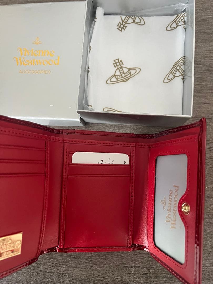 Vivienne Westwood 赤 三つ折り財布 h5