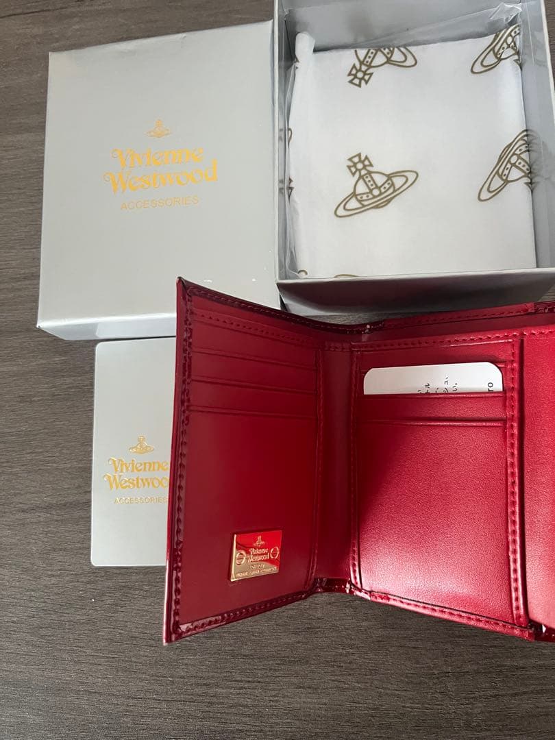 Vivienne Westwood 赤 三つ折り財布 h5