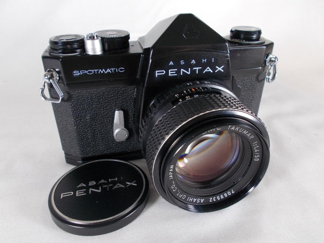 フィルムカメラ 整備済　Pentax SP　+ レンズ f/1.4　F227