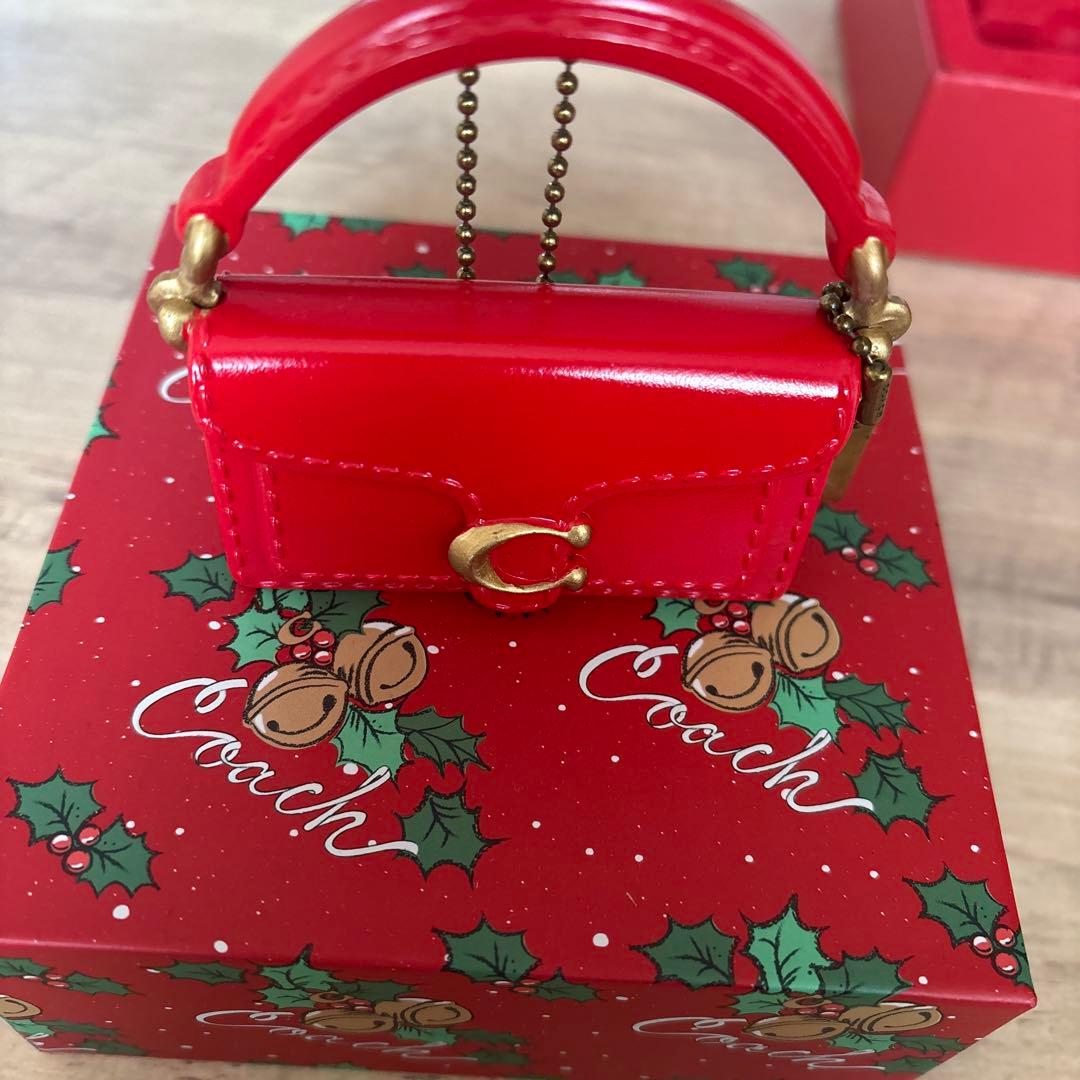 非売品　coachクリスマスノベルティ　ミニバッグ