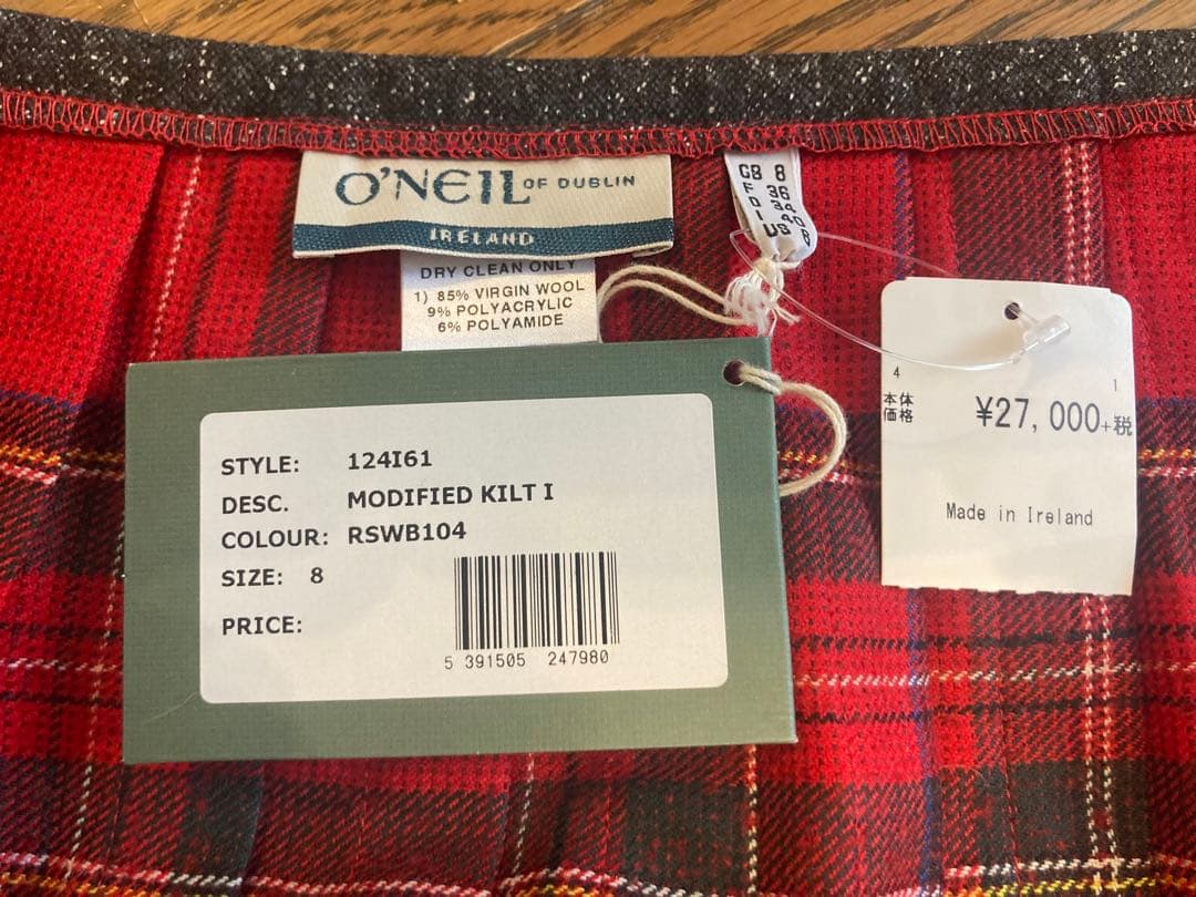 未使用品O'NEIL OF DUBLINオニールオブダブリンスカート