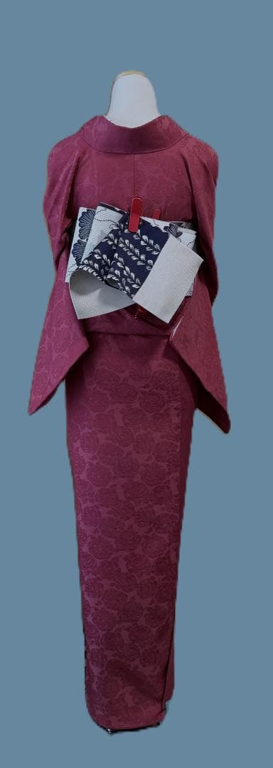 専用　京都小泉　ゴブラン刺繍薔薇柄着物　ローズ系　身丈１６６裄丈６８.５
