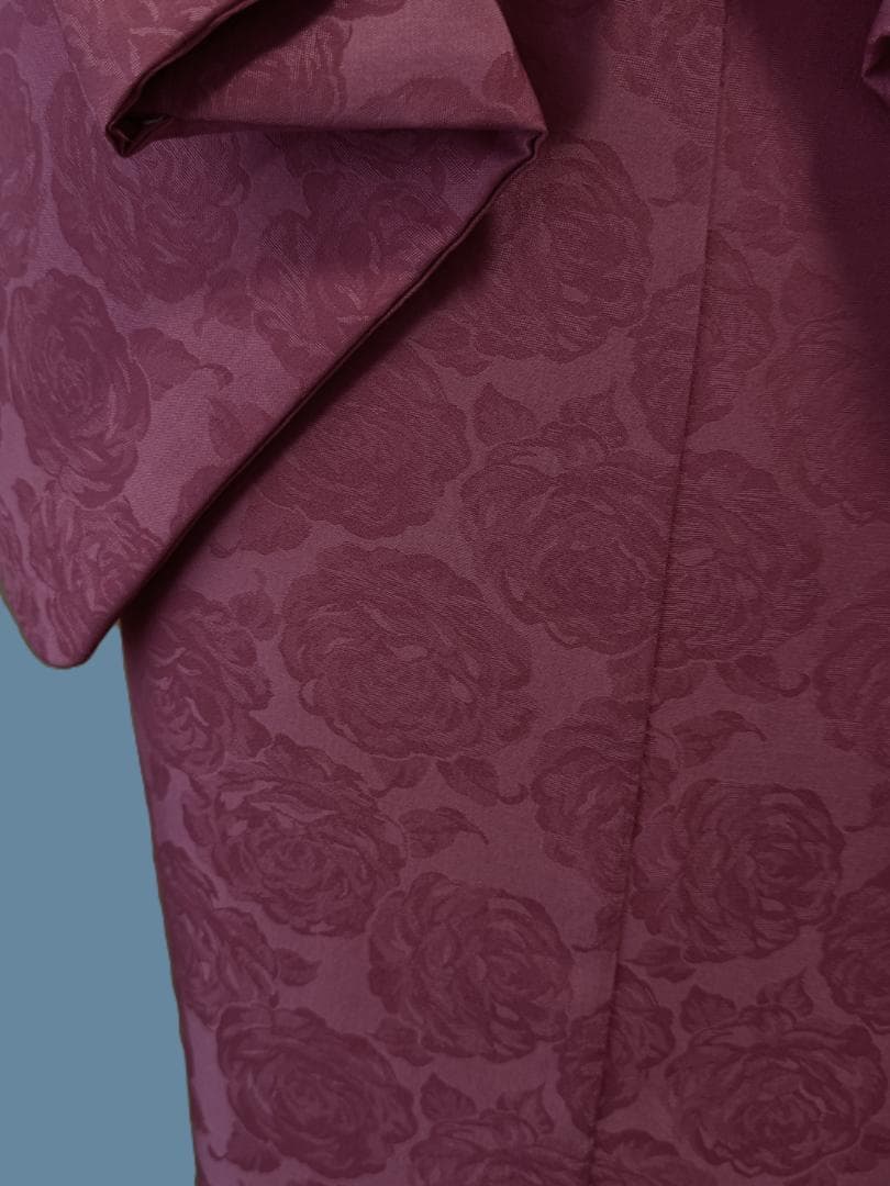 専用　京都小泉　ゴブラン刺繍薔薇柄着物　ローズ系　身丈１６６裄丈６８.５