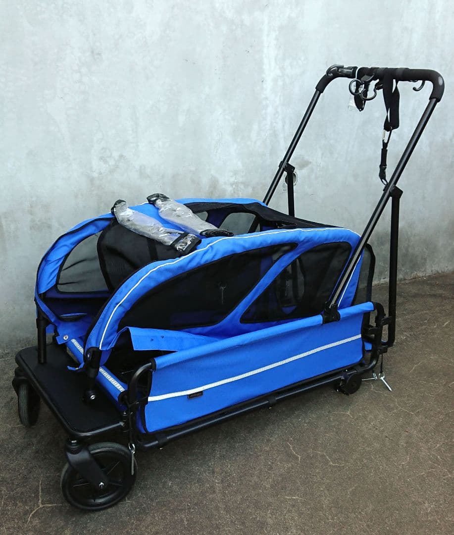 エアバギーフォーペット キャリッジ ３点セット（台車・ルーフ・レインカバー）