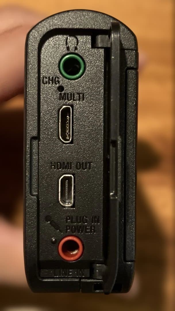 SONY HDR-MV1 ハンディカム ビデオカメラ 本体＋純正充電器付 動作品