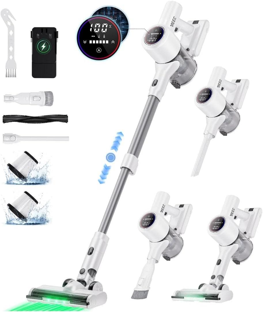 掃除機 コードレス史上初の革新！AI汚れ自動検知＆65Kpa真の強力吸引