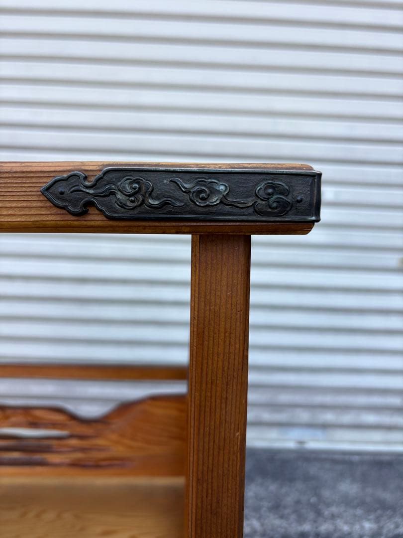 世界遺産鹿児島県産 屋久杉 茶棚 飾り棚 茶箪笥 サイドボード 和家具 伝統