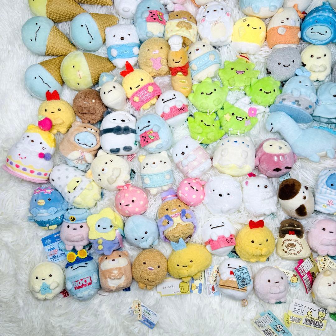 希少 大量 100個以上 すみっコぐらし てのり ぬいぐるみ マスコット まとめ