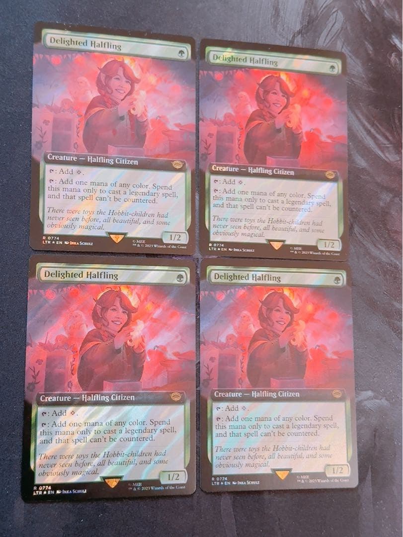 【サージfoil】喜ぶハーフリング　英語　4枚セット