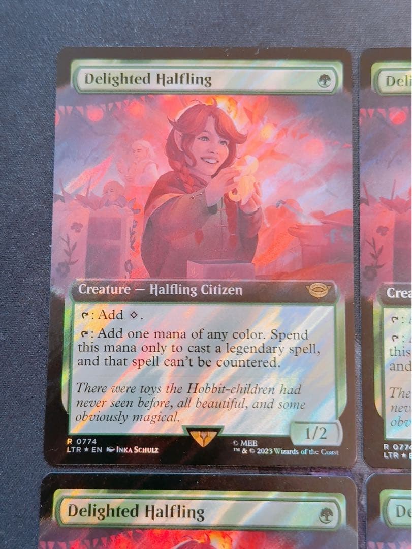 【サージfoil】喜ぶハーフリング　英語　4枚セット