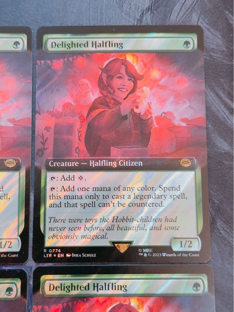 【サージfoil】喜ぶハーフリング　英語　4枚セット