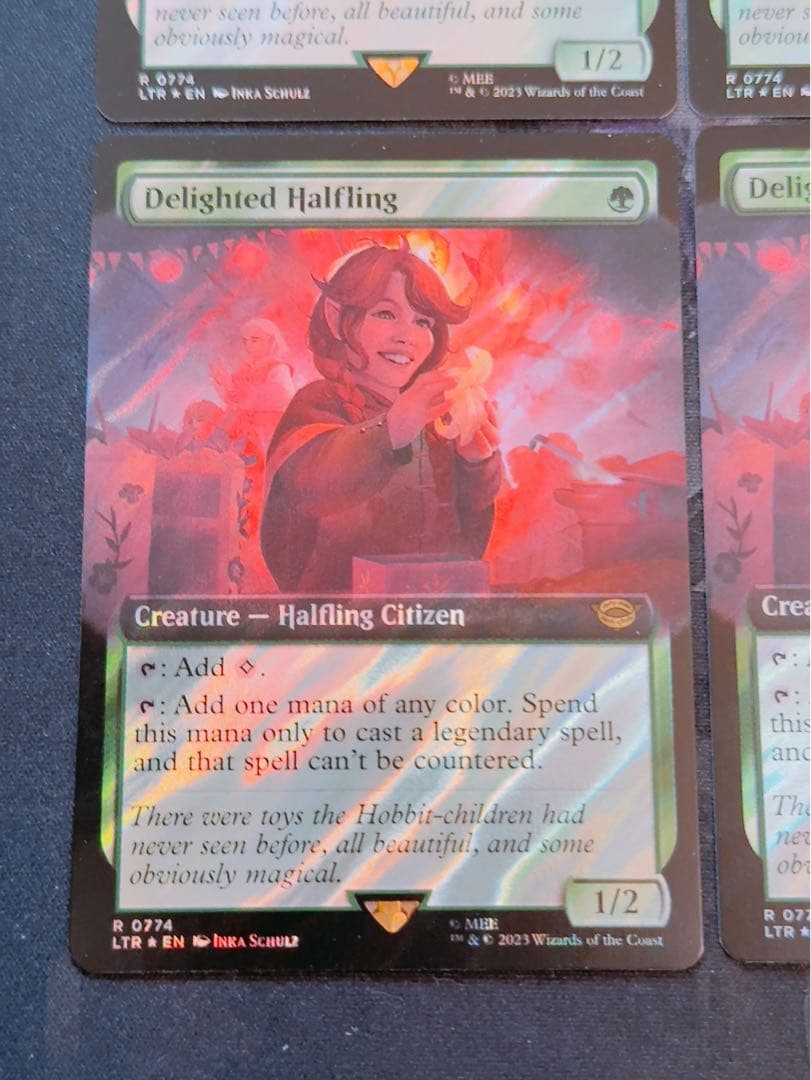 【サージfoil】喜ぶハーフリング　英語　4枚セット