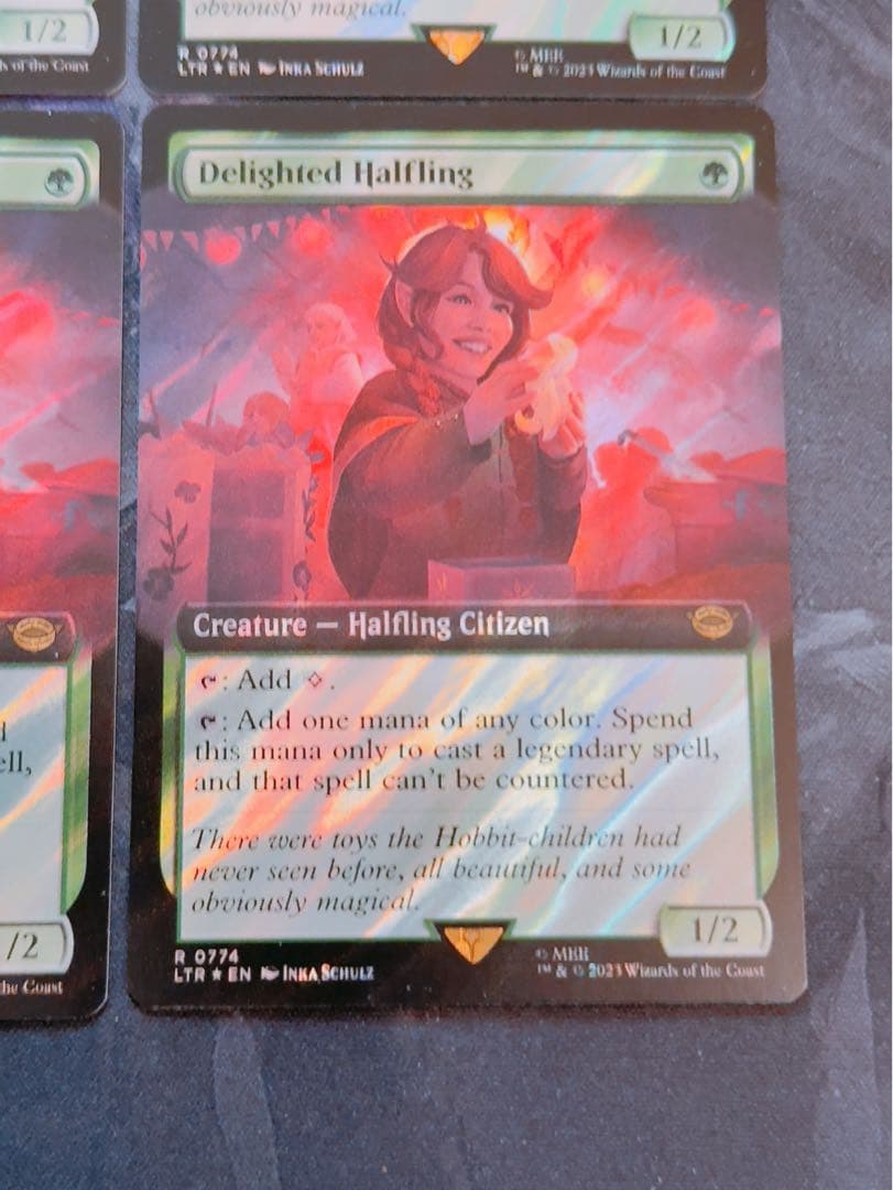 【サージfoil】喜ぶハーフリング　英語　4枚セット