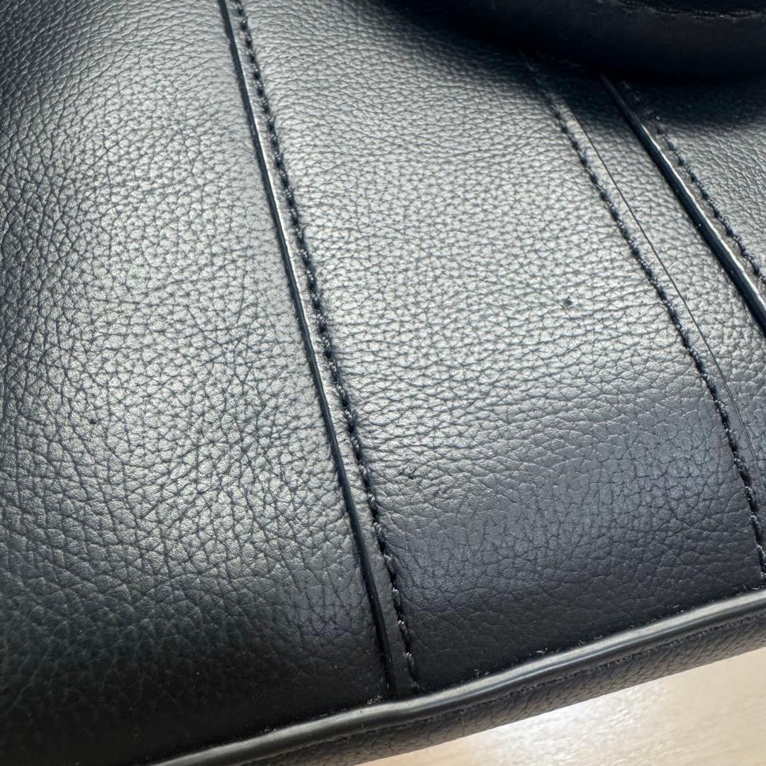 【COACH】レザービジネスバッグ 黒 ブラック