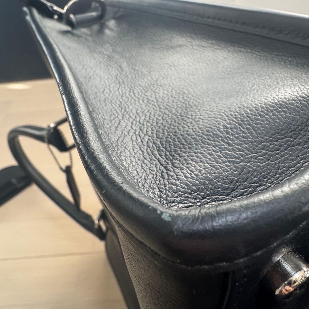 【COACH】レザービジネスバッグ 黒 ブラック