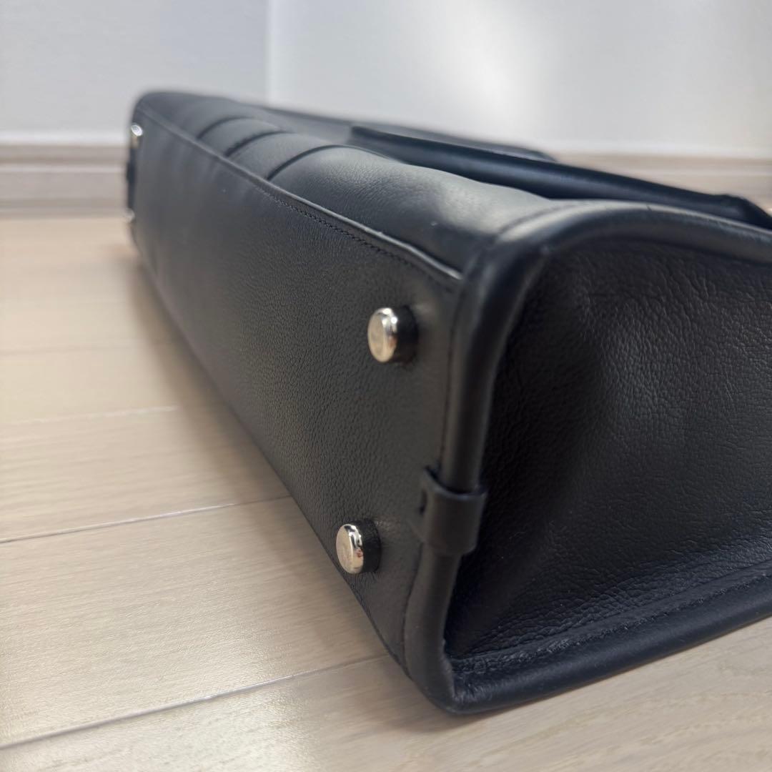 【COACH】レザービジネスバッグ 黒 ブラック