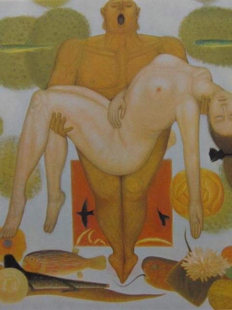 江村正光、美しき蝕、希少な額装用画集より、新品高級額装付、状態良好