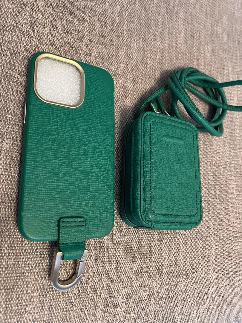 objects.io iPhoneケース&マイクロバッグ セット グリーン