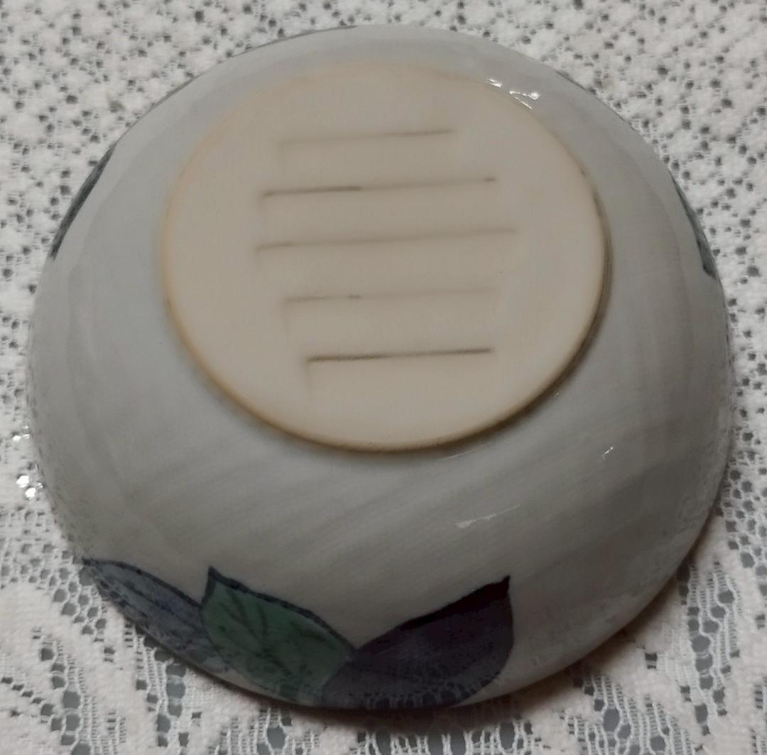 茶碗 10個セット 葉の模様 約10cm