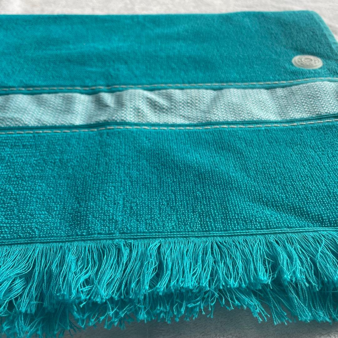 HERMES タオル フェイスタオル 42✖️132センチサイズ ターコイズ