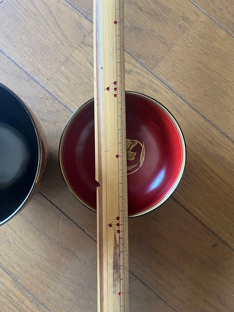 漆器椀 16個セット とフタのみ1個　金色の雲模様