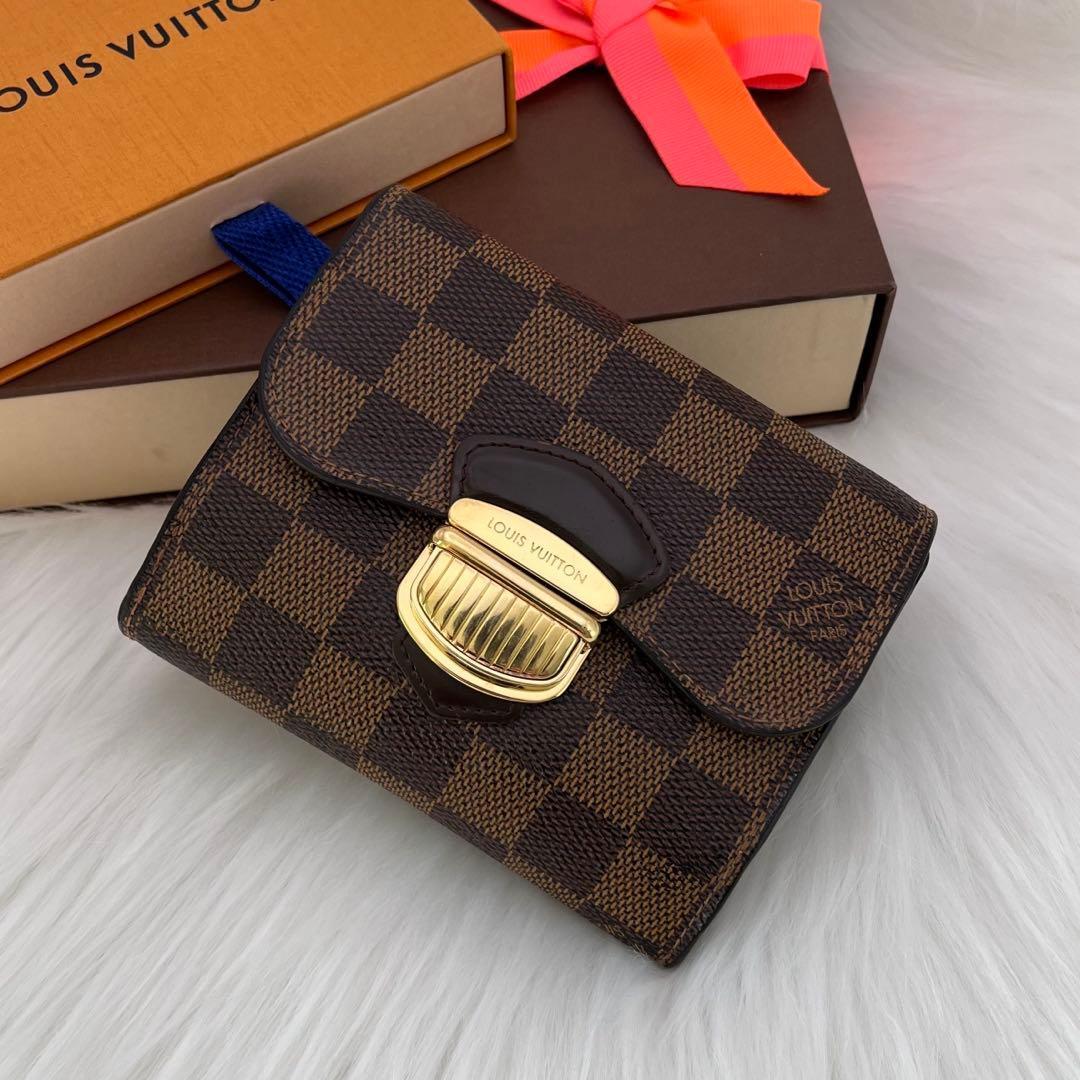 ✨極上美品✨ルイヴィトン 三つ折り財布 ダミエ ポルトフォイユ ジョイ コアラ