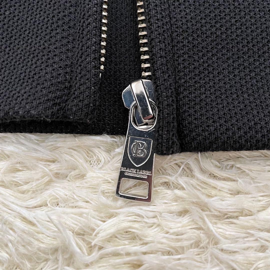 ブラックレーベルクレストブリッジ パーカー フルジップ チェック 黒 Mサイズ