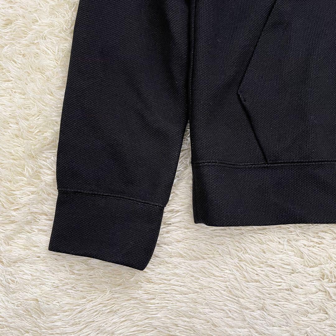 ブラックレーベルクレストブリッジ パーカー フルジップ チェック 黒 Mサイズ