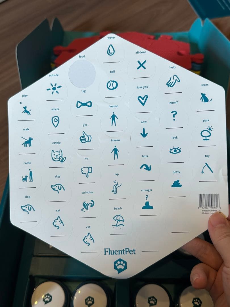 Fluentpet ペット会話ボタン タイル・ボタンセット