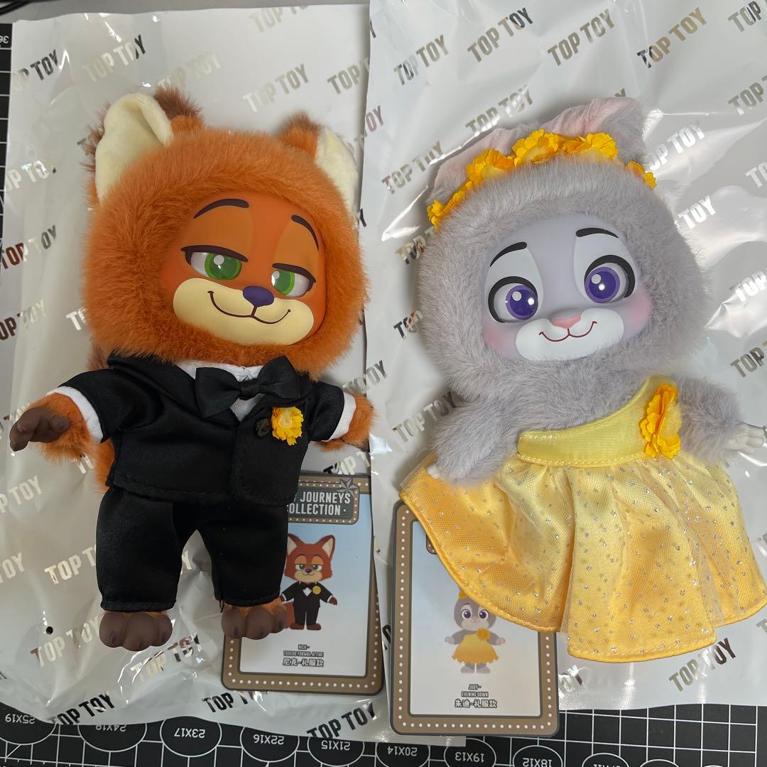 正規品 TOPTOY ズートピア2 ニック ジュディ ぬいぐるみチャーム