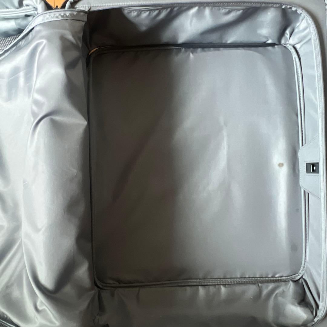 美品 83L 拡張フロントオープン　キャリーケース　ブラック 022564D2