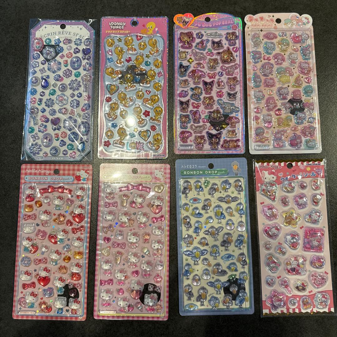 シール 8枚(BONBON-DROP、うるちゅる、ウォーターシール等)