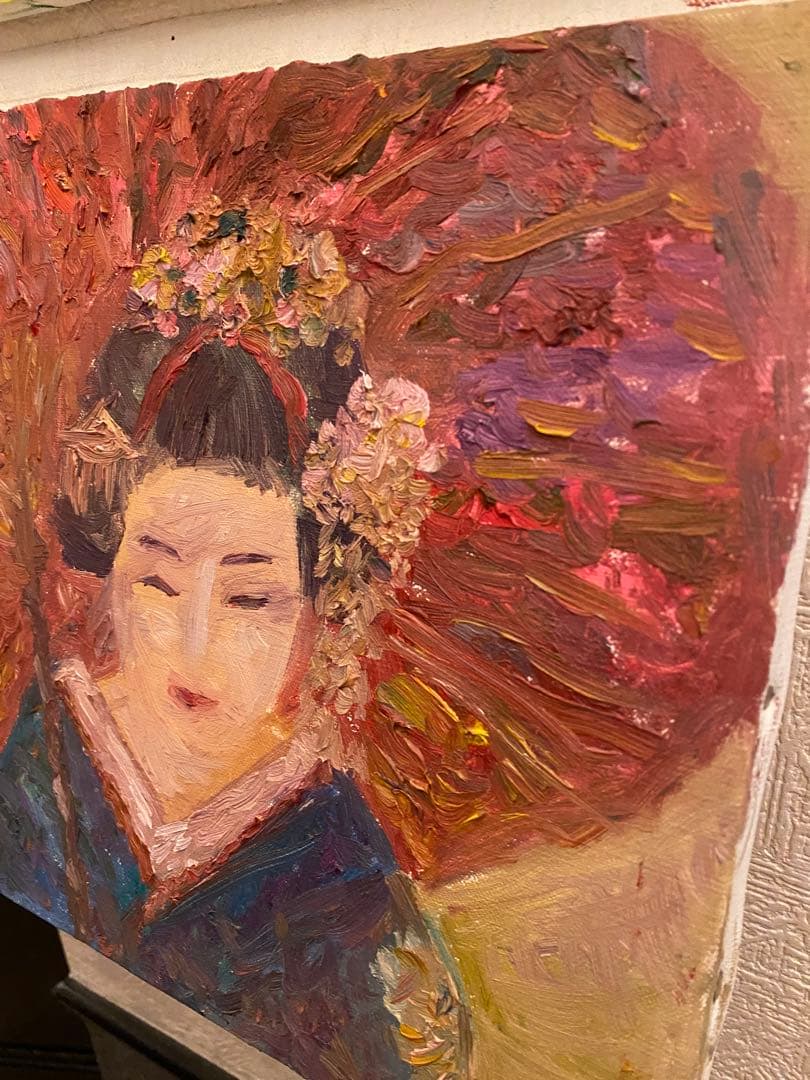 油絵　油彩　一点物　F4