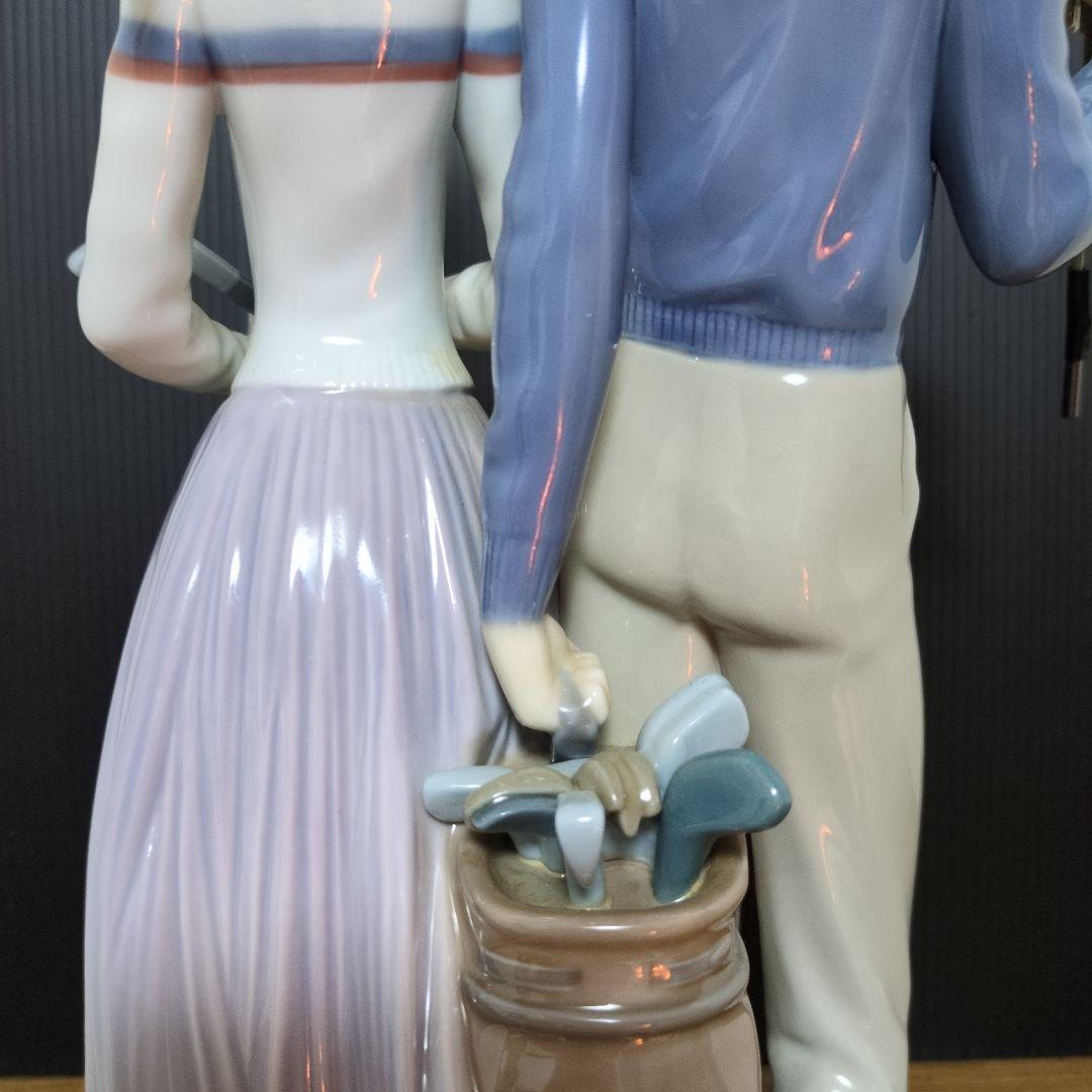 リヤドロ ゴルフ カップル 陶器