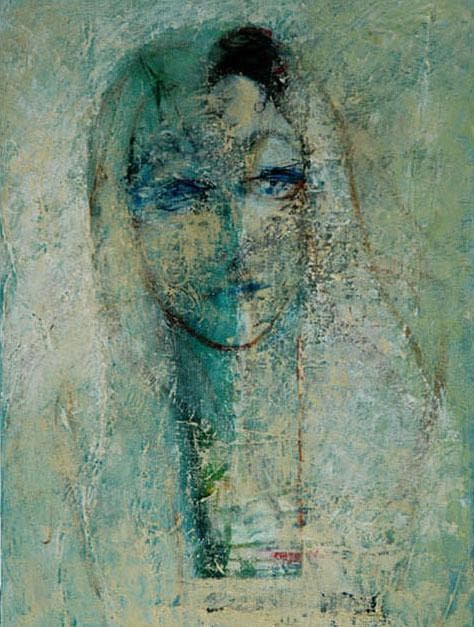 油絵 菅家令子 絵 絵画 インテリア F4-070112 人物 女性像