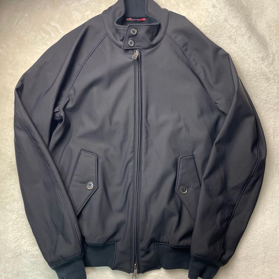 極美品 バラクータ baracutaブルゾン フリース 起毛 ナイロン 黒 38