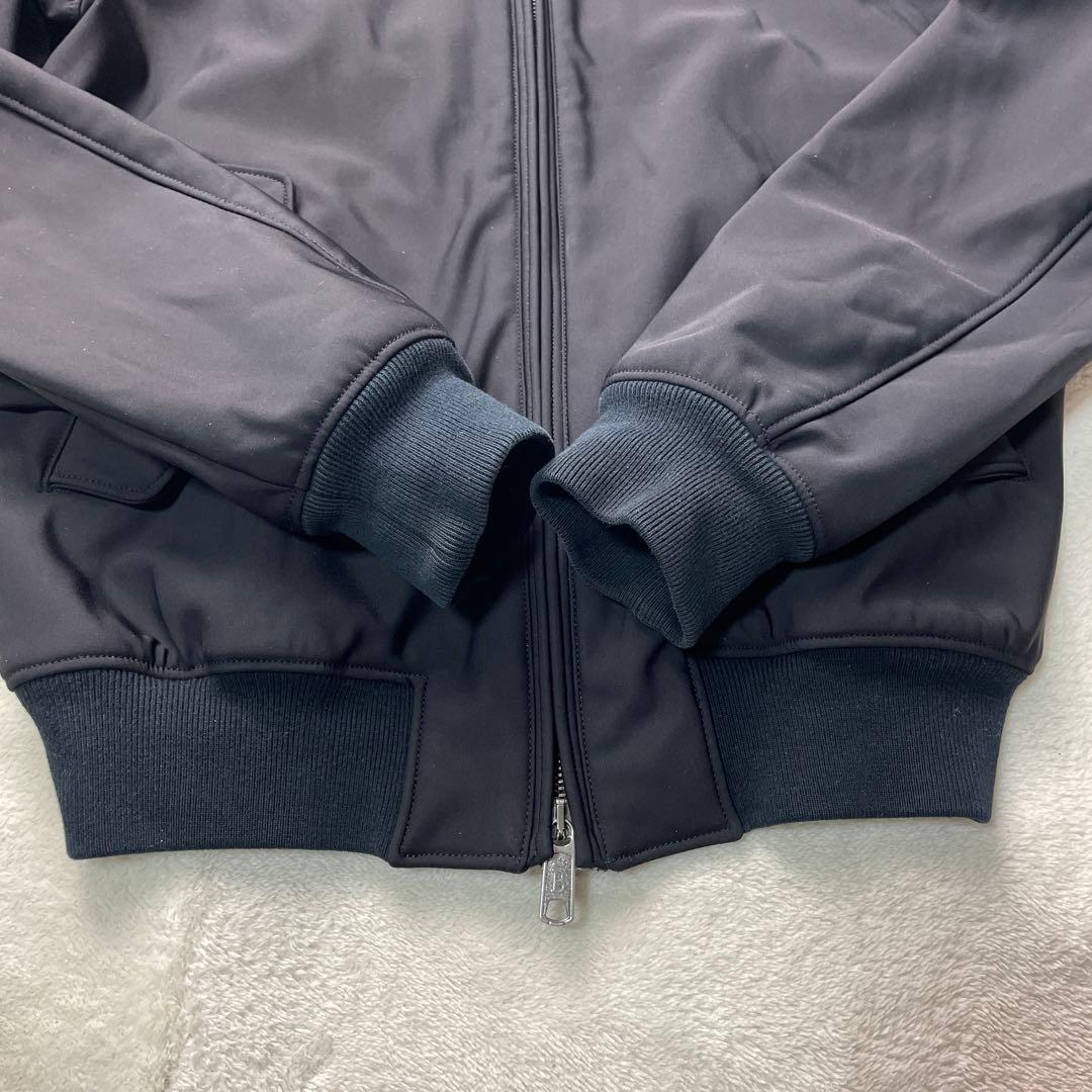 極美品 バラクータ baracutaブルゾン フリース 起毛 ナイロン 黒 38