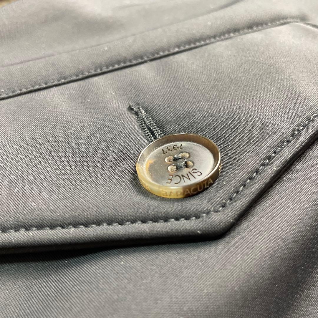 極美品 バラクータ baracutaブルゾン フリース 起毛 ナイロン 黒 38