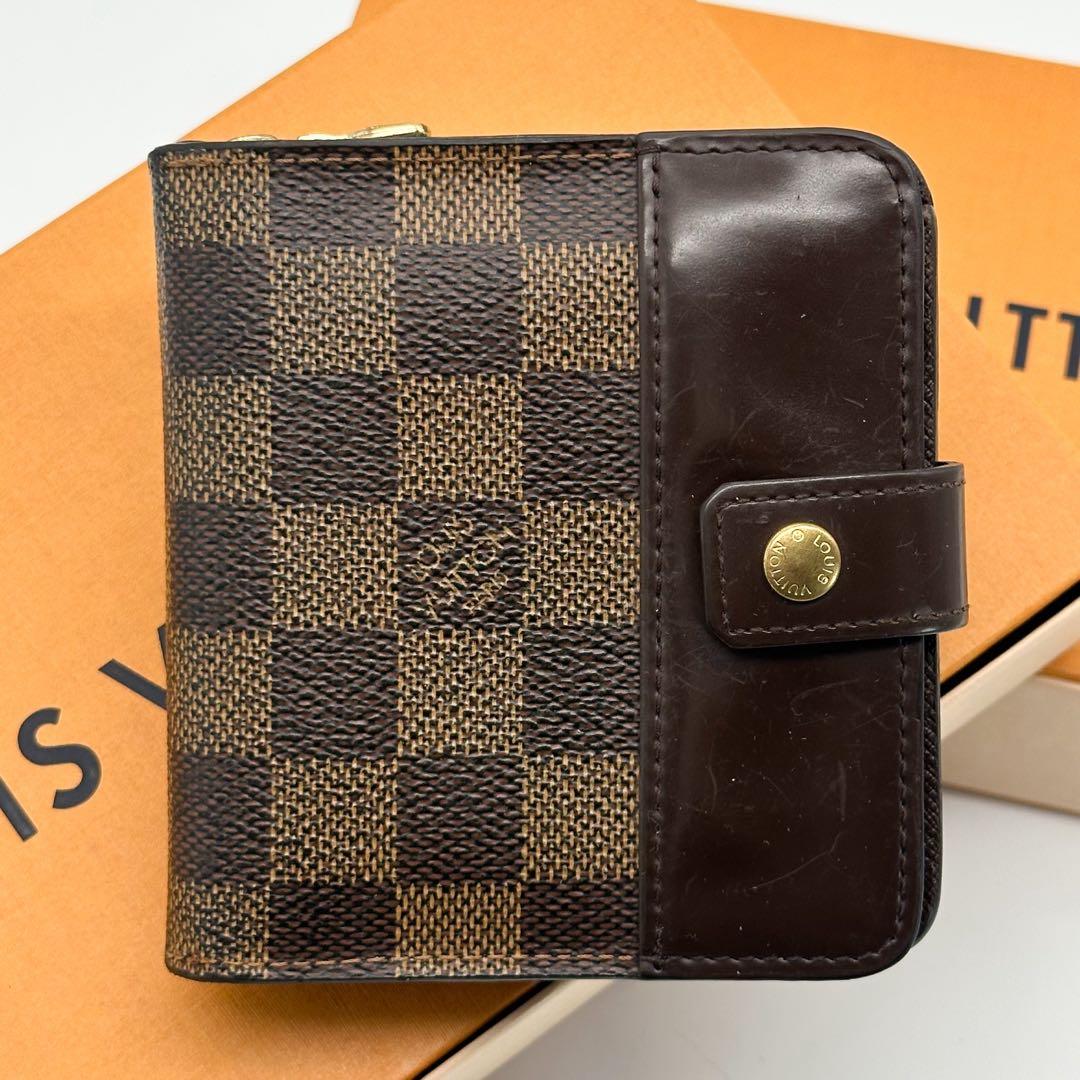 ルイヴィトン コンパクトジップ ダミエ 二つ折り ミニ スモール