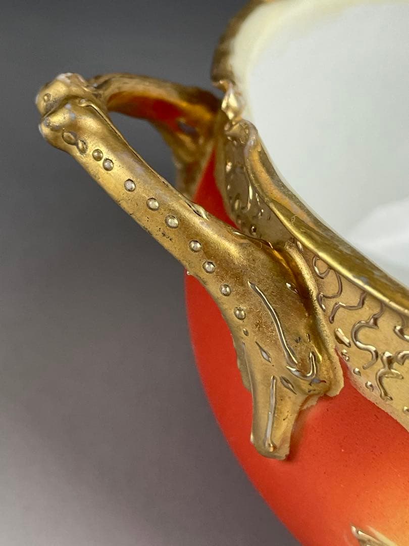 【専用】オールドニッポン アールヌーボー様式牡丹紋 コラレン 盛皿 ボウル