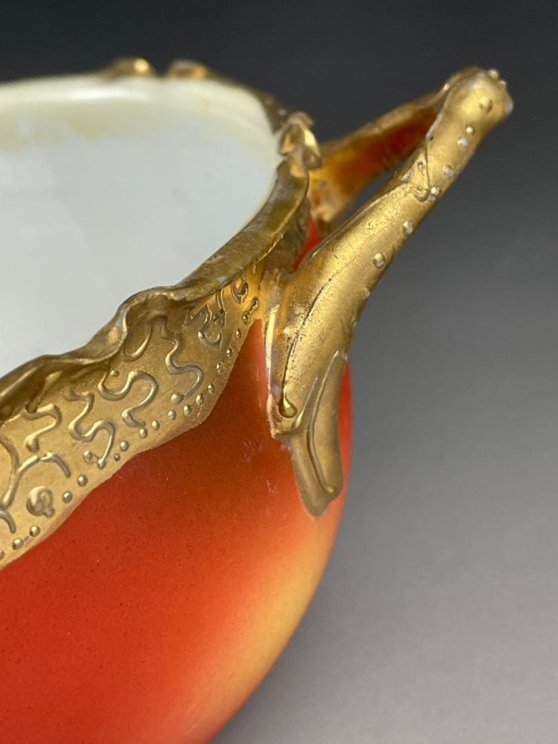 【専用】オールドニッポン アールヌーボー様式牡丹紋 コラレン 盛皿 ボウル