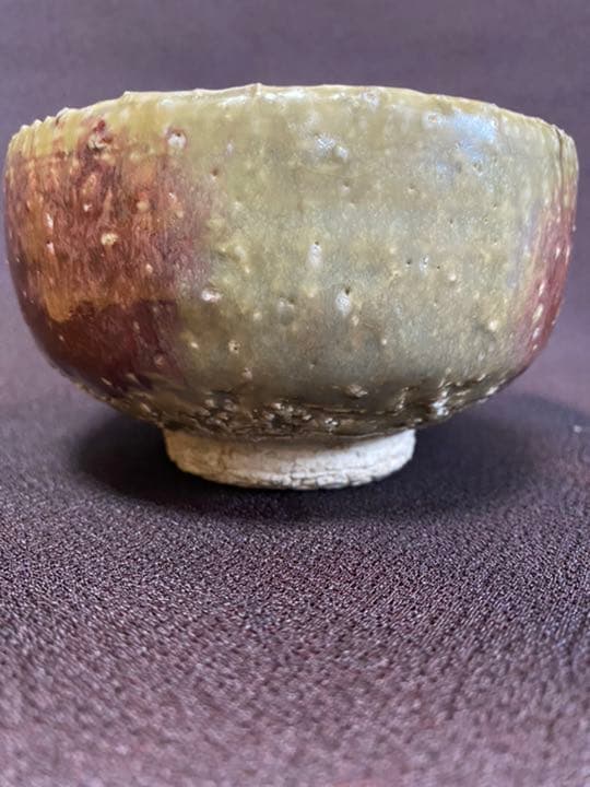 #希少陶器河合寛次郎高橋一智作白紬筒形抹茶碗　超レア